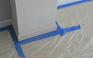 Preparation for painting an interior in Longmont, CO.
