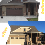 Beige Body, Trim Tan, Fascia Off White paint colors on exterior house